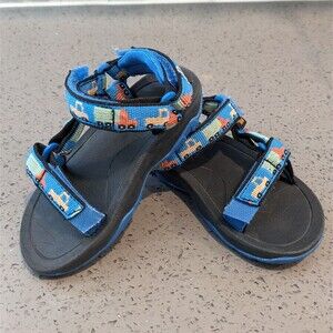 Teva Hurricane XLT2 Kids Sandals Blue Truck Print Size 6